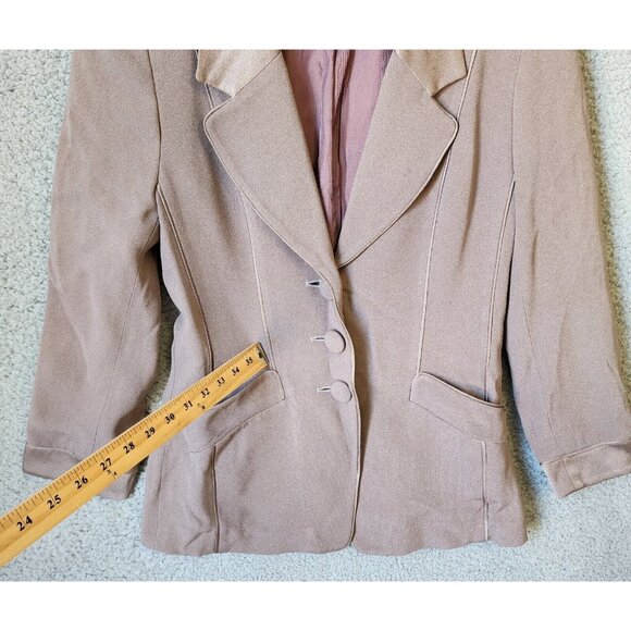 Caroline Charles Women's 2 Piece Skirt Suit Jacket/Skirt Set Dusty Violet Size 6 - Picture 7 of 16